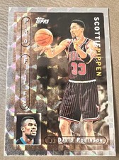 1996 Topps Pro Files Scottie Pippen David Robinson HOF w/ 1996 Fleer Card