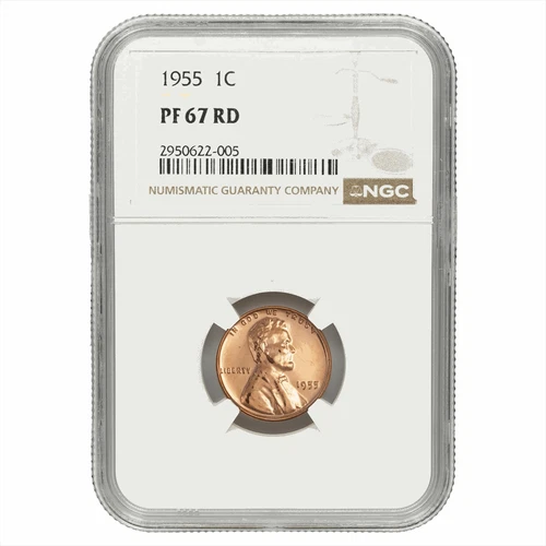 1955 Lincoln Wheat Cent 1C NGC PF 67 RD