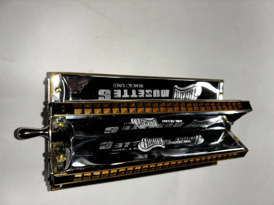 HARMONICA 6 Harmonica 6 Key Harmonica Handheld Wheel Rack Music Instrument - Image 3 of 4