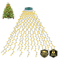 Christbaumbeleuchtung 400 Leds 2M Lichterkette Warmweiß 8 Modi IP44 Wasserdicht