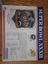 The Official NFL Super Bowl Patch Collection Super Bowl XXXII