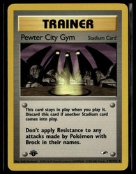 Pewter City Gym 115/132 Gym Heroes 1st Edition