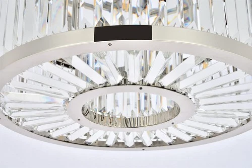 Urban Classic Chelsea 8-Light Metal Royal Cut Chandelier - Polished Nickel - Picture 8 of 9