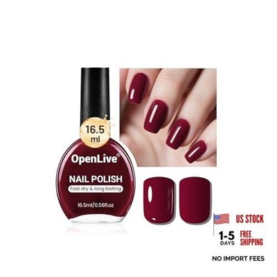 16.5ml Nail Polish Large Volume Quick Dry Nail Polish, Long Lasting Dark Red