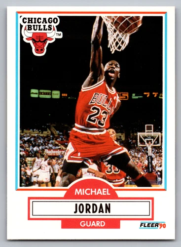 1990-91 FLEER #26 MICHAEL 'AIR' JORDAN CHICAGO BULLS
