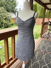 GUESS Jeans Black and White Houndstooth Y2K Mini Dress Size Small