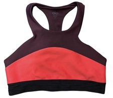 ALO YOGA Endear Sports Bra Colorblock size M Athleisure Gym Workout EUC