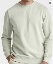 Goodfellow  Co Men's French Terry Crewneck Pullover Sweatshirt LARGE Green
