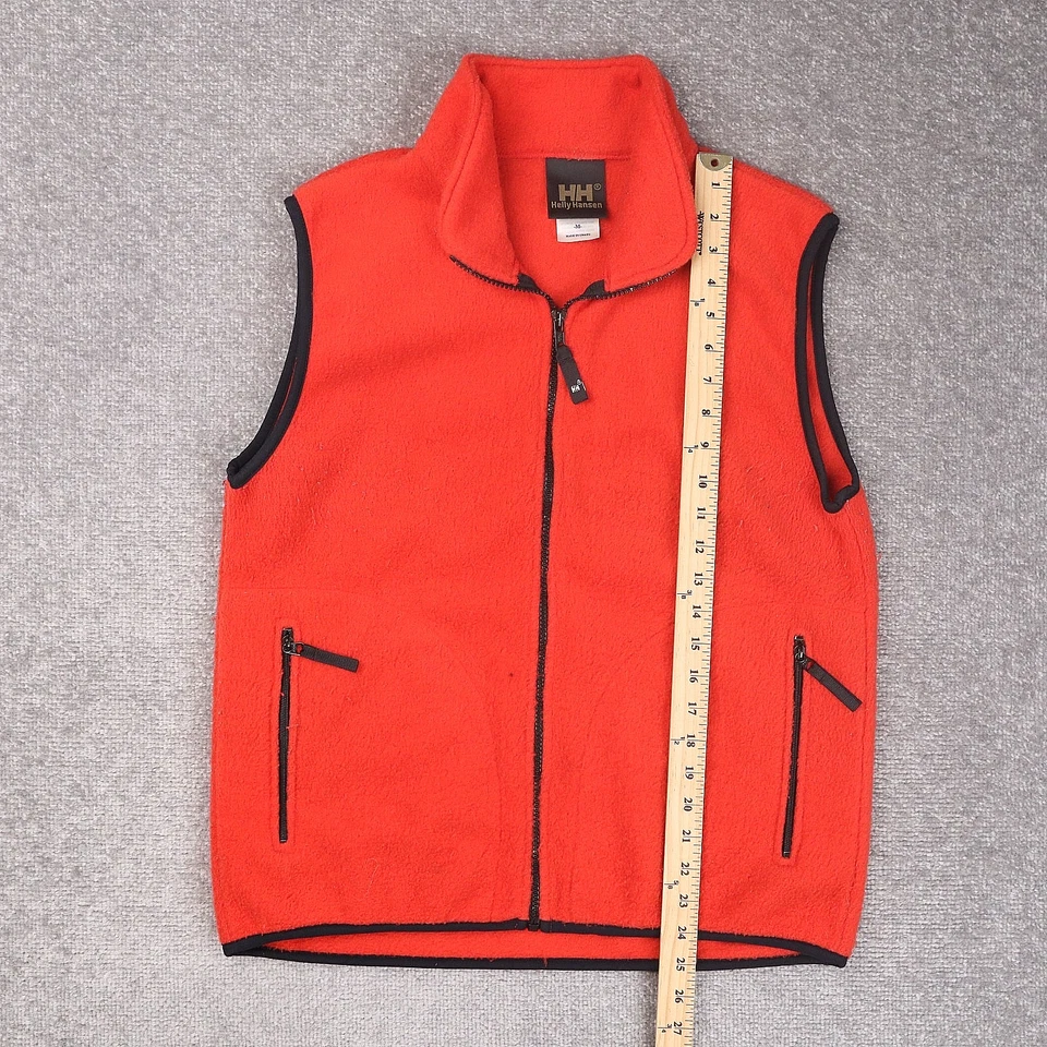 Chaleco Helly Henson Daybreak polar medio naranja sin mangas cremallera completa cuello Foto 3 de 4