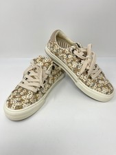 Taos Z Soul Star Canvas Floral Print Sneakers Women's Size 6 Comfort Lace Up