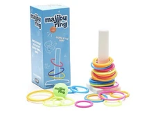 Majibu Ring Toss Game – Glow-in-the-Dark Set with 40 Rings, Ball & Post – Ages 8