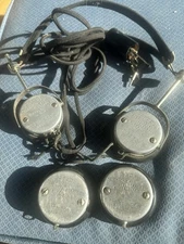 Federal 53-W Earphones Headset Working + Parts