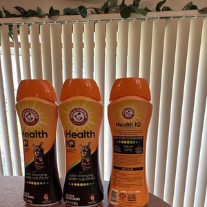 Arm & Hammer Health IQ Cat Litter Additive, Color-Changing Indicators, 3 Bottles
