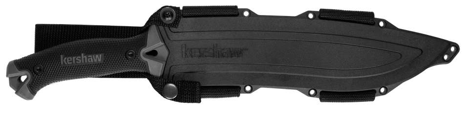 Cuchillo de hoja fija Kershaw Knives Camp 10 gris negro 65Mn acero al carbono 1077 Foto 2 de 3