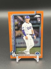 2025 Topps Chrome Dalton Rushing RC Orange Refractor /25 Dodgers Rookie SSP 🔥