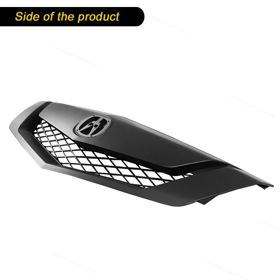 Fits 09-11 Acura TL Sedan 4-Door Front Bumper Upper Hood Grille Matte Black ABS Foto 3 de 4