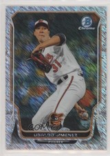 2014 Bowman Chrome Shimmer Refractor 9/15 Ubaldo Jimenez #129 i6j