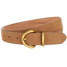 Women Leather Belt Fashion Ladies Waist Belt for Jeans Casual Faux Leather Belt