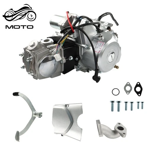 125cc 4 Stroke ATV Engine Motor 3-Speed Semi Auto w/Reverse For ATV Quad Go Kart