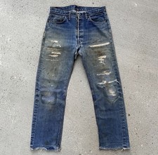 Vintage Levi's 501 Big E 1966 Transition W34 L31 Made USA Single Stitch