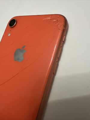 Apple iPhone XR Salmon Orange Full Back Housing Frame Original