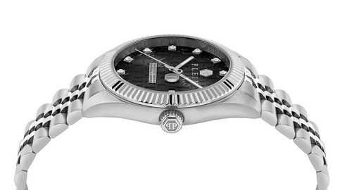 Neu Philipp Plein Silber Herren Analog Uhr Datum Superlative PWMFA0125 - Bild 3 von 5