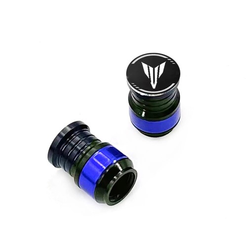 NEW Motorcycle Wheel Tire Valve Caps CNC Airtight Covers For Yamaha MT07 MT09 - Picture 3 of 6