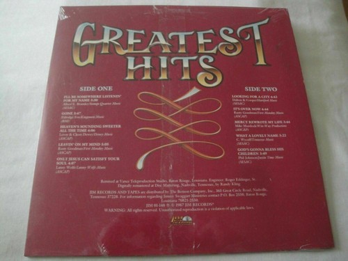 NEW Jimmy Swaggart , Greatest Hits, Vol. Four VINYL LP ALBUM 1987 JIM RECORDS - Picture 2 of 2