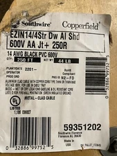 Southwire EZ-IN 14/4C Shielded Mini-Split THHN PVC-Coated Aluminum Armor /250ft