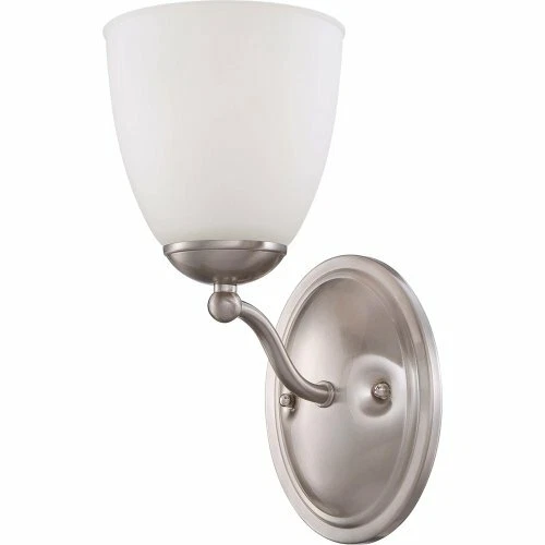 Patton 1 Light Vanity - Brushed Nickel Finish - 120V - 100W - SATCO-60-5031 - Picture 1 of 1
