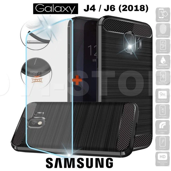 WALLY Custodia A Portafoglio In Similpelle Per Samsung Galaxy J4+, Colore Nero, Con Tasche Per Documenti E Carte, Chiusura Magnetica