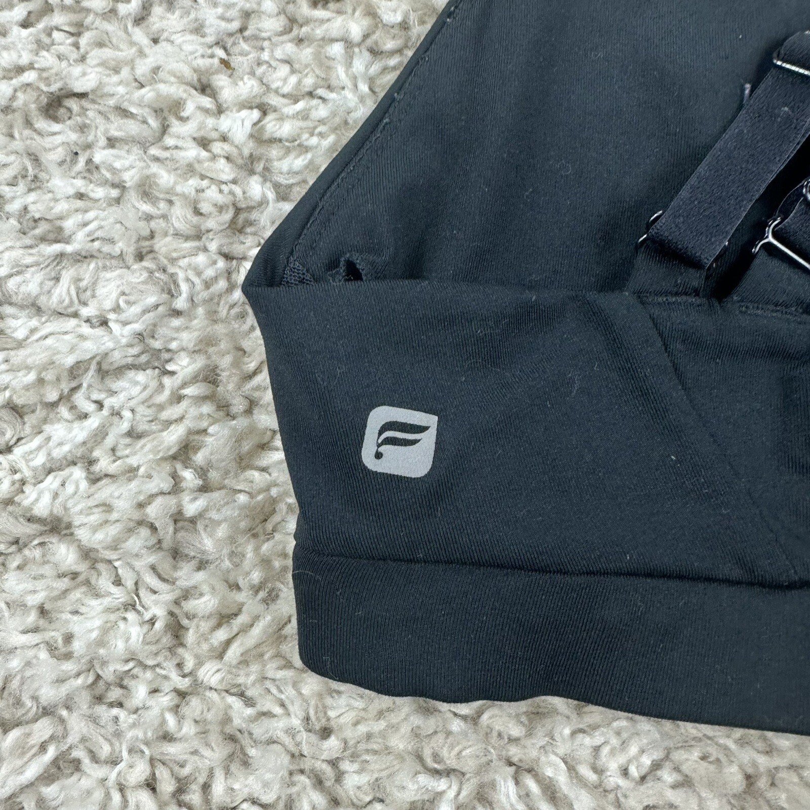 Fabletics Womens Size Medium?? Solid Black Sports… - image 5