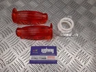 Vespa Balloon Handlebar Grips Transparent Red 27MM  EB20