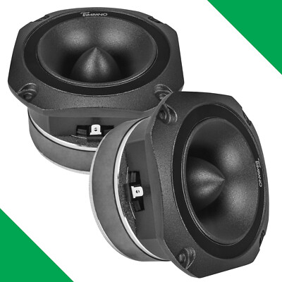 (2) 4'' SUPER TWEETER TIMPANO 900WATTS MAX TPT-ST25 BLACK BULLET 8 OHMS PRO AUDIO