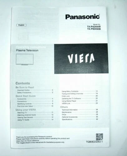 Manuales y documentación de imagen y sonido Panasonic