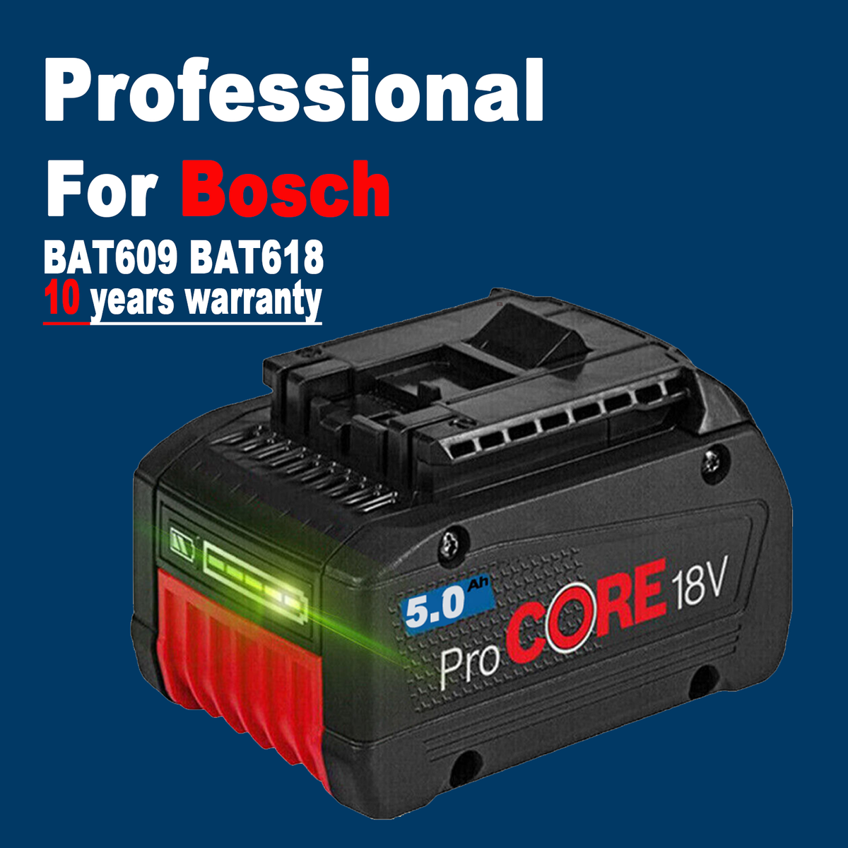 BAT609 For BOSCH 18V CORE 18 Volt 7.0 Ah High Performance Battery 