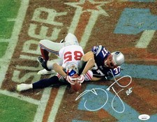 David Tyree signed autograph 11x14 Photo NY Giants Superbowl Catch JSA Cert