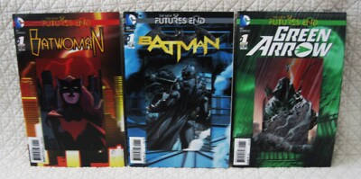 LOT OF 3 DC LENTICULAR 3D COMICS (2014) - BATMAN  BATWOMAN  GREEN ARROW 