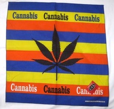 Rasta Stripes Marijuana MJ Weed Cannabis Head Wrap Bandanna Face Mask,Scarf-New 