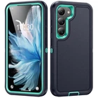 Dark Blue Full Body Heavy Duty Defender Case For Galaxy S25 Plus