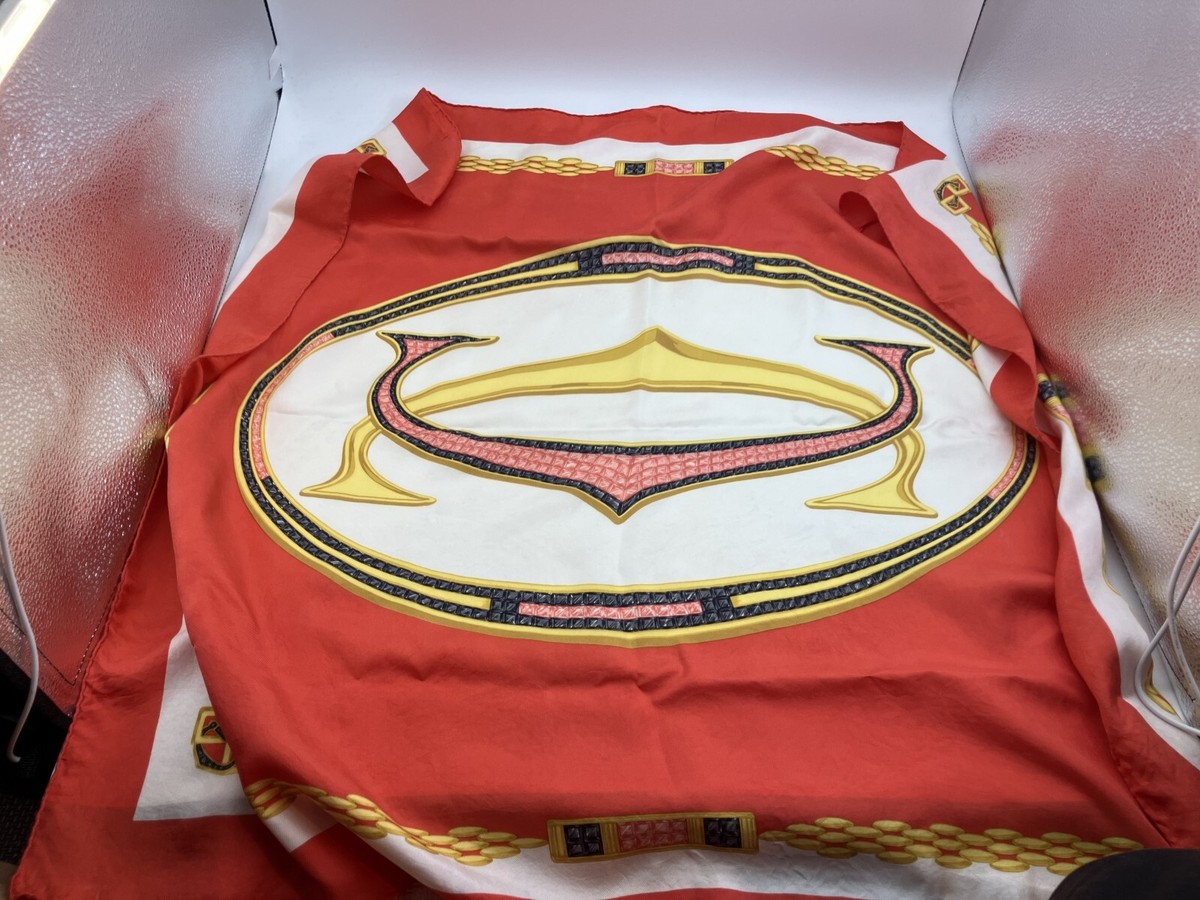 Cartier Scarf Red 84x84cm(33.07x33.07 inch) Free Shipping | eBay