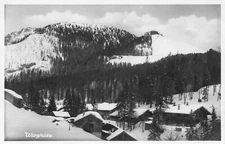 L341 Germany Wurzhuette mountain Hut RPPC vintage postcard
