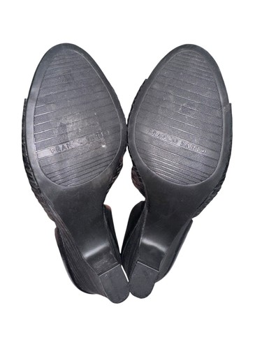 Franco Sarto Artist Collection Selina D’Orsay Block Heels Sz 10 Black Leather - Picture 8 of 10