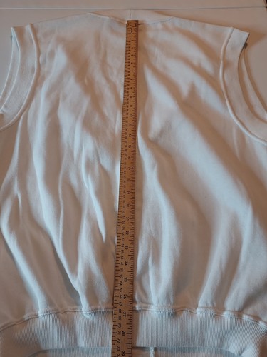 Mens Vintage Golf Vest XL White Fleece Lined Harbor Island Bugle Boy - Picture 6 of 10