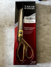 10.5 Inch Tailor Scissors Dressmaker Shears for Fabric Leather Sewing Tailoring