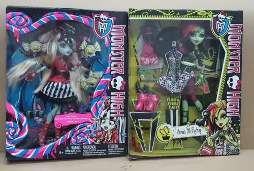 RARE! Monster High I Heart Fashion Venus Mcflytrap And Sweet Scream Frankiestein - Afbeelding 1 van 15
