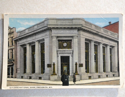 Citizens National Bank Frederick MD Maryland Vintage Postcard L2769