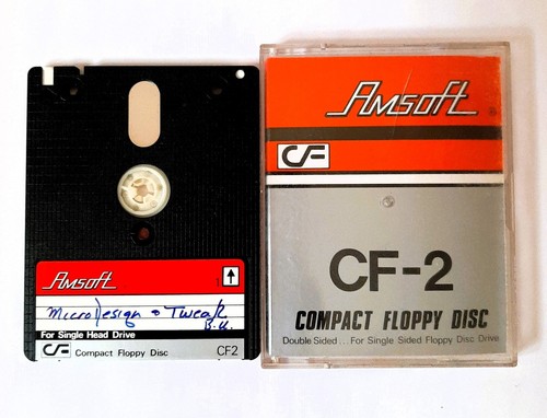 Vintage AMSTRAD Amsoft 3" Floppy Disc (CF2) Double Sided for Single Sided Drive.