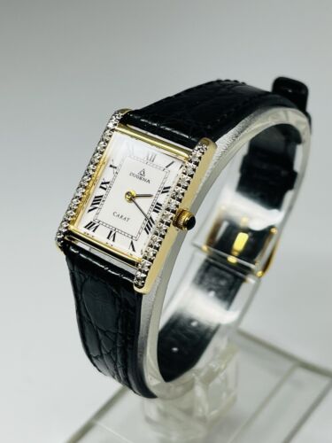 90s Vintage Dugena Diamond Iconic Tank Watch Case 18mm