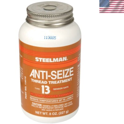 Versatile 8oz Copper Anti-Seize Lubricant - Easy Application Brush Included